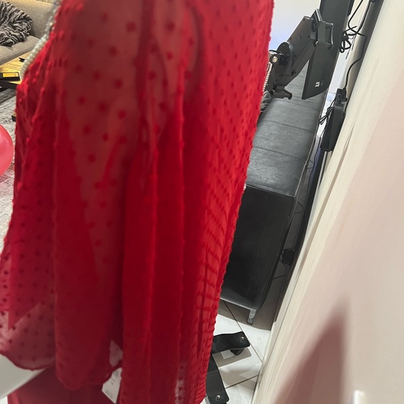 glamour nights red cape dress/size 14/nwt - Picture 13 of 15